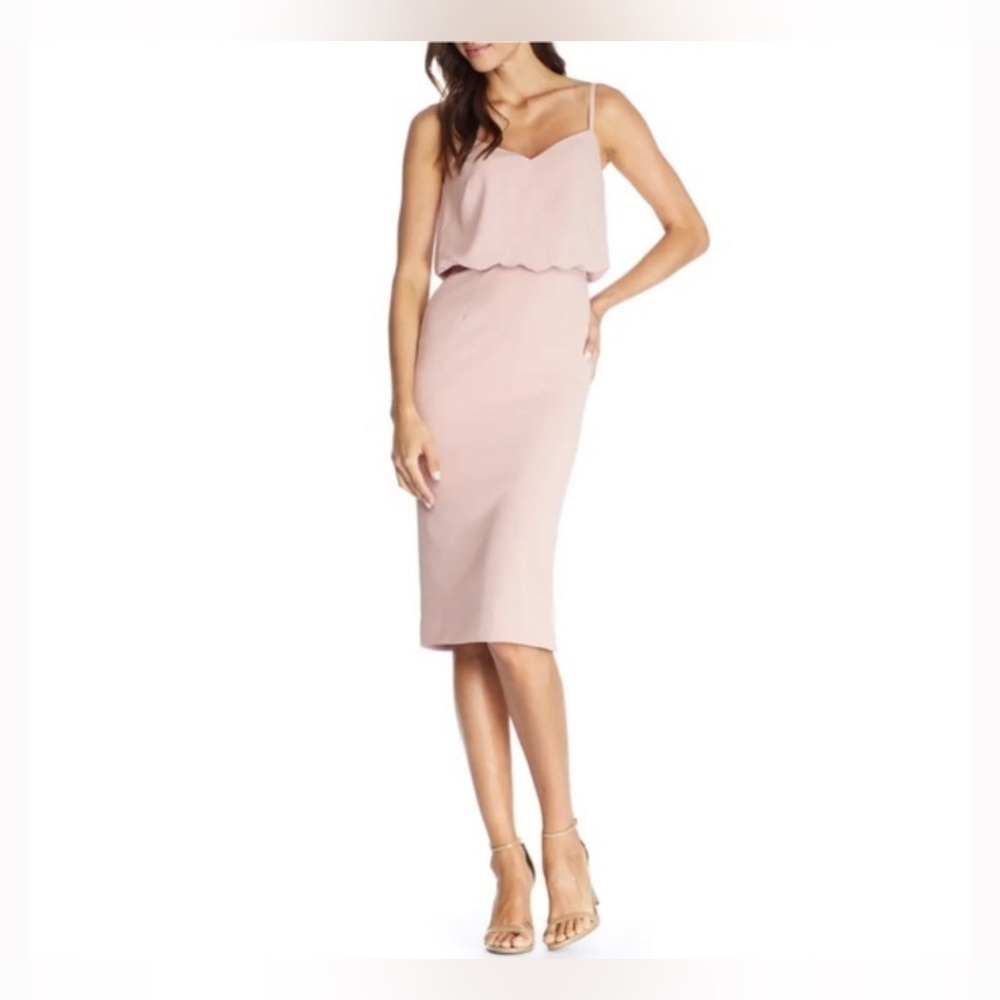 Dress the Population Alondra Blouson Sheath Dress